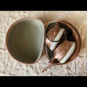 MPOW rose gold noise cancelling headphones